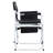 Lightweight Camping Chair With Side Pockets & Table, 400lbs Capacity, Black/grey, For Outdoor Relaxation Table ,-357993558