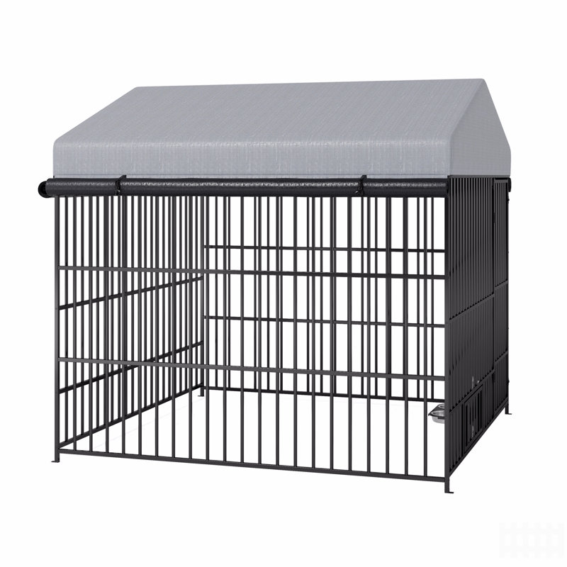  Clôture pour chenil pour chien, H 76,42 po x l 78,7 po x P 78,74 po
