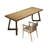 62.99" Brown Rectangular Solid Wood Office Sets