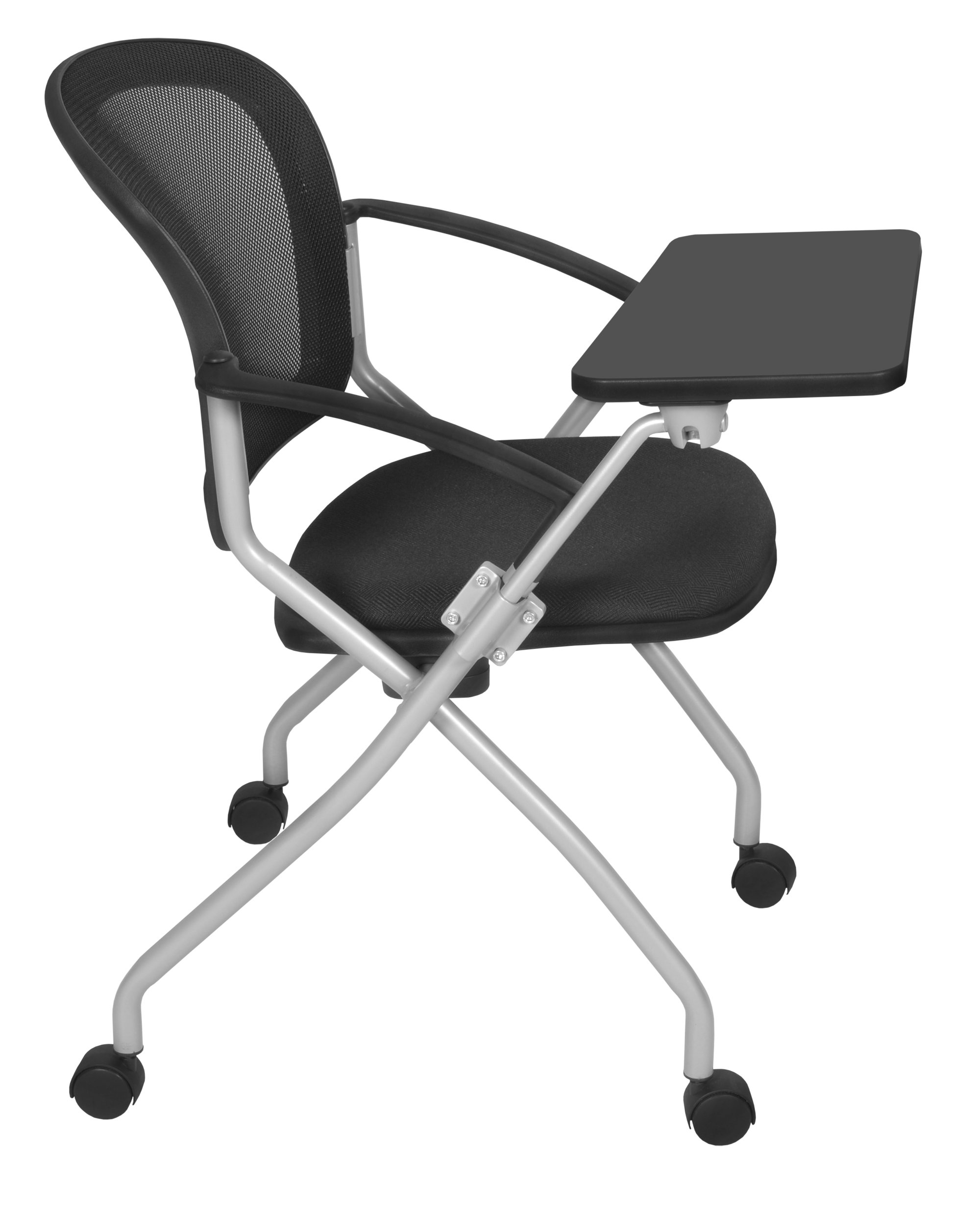 Regency Cadence Flexible High Back with Padded Fabric Seat Nesting Chair with Tablet Arm