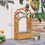 Lit de jardin surélevé en bois avec treillis arqué, jardinière surélevée
