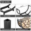 21cm W Metal Log Carrier