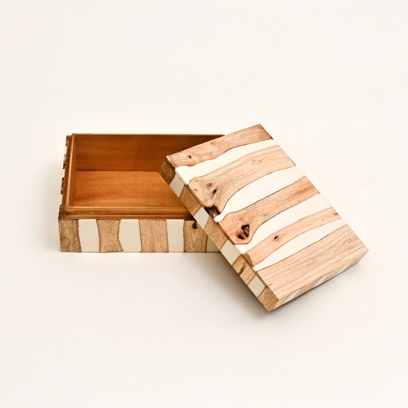 Decorative Box, Natural/Black