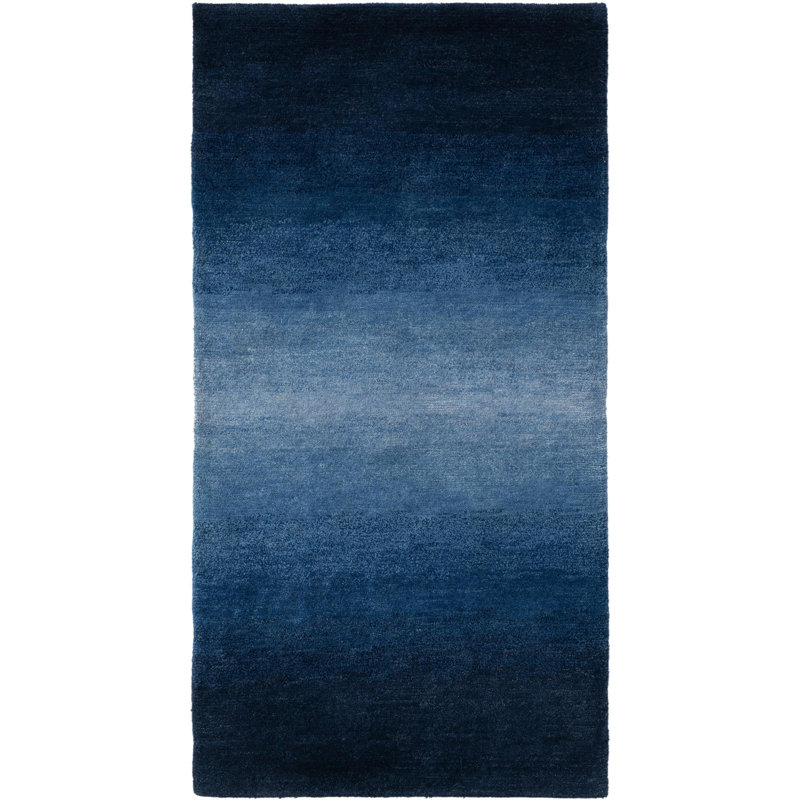 Tapis de couloir bleu Jahiem