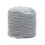 Pouf cylindrique résistant à l'eau - Blanc