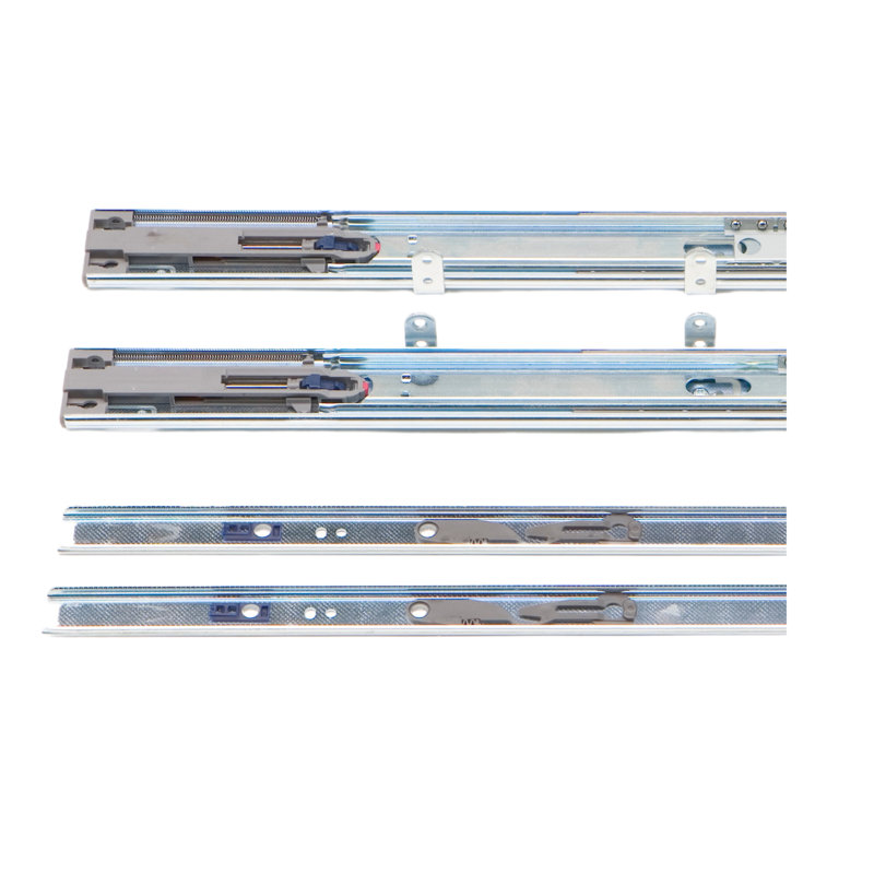 Glissières de tiroir à roulement à billes en acier à extension complète Slide-A-Shelf, H 1,94 po x l 1,38 po x P 21,75 po