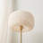 Modern Floor Lamp With Led Lighting – Elegant Thread Shade For Boho, Mid-Century, And Contemporary Décor – Smart Device Compatible Tall Standing Lamp For Living Rooms And Bedrooms