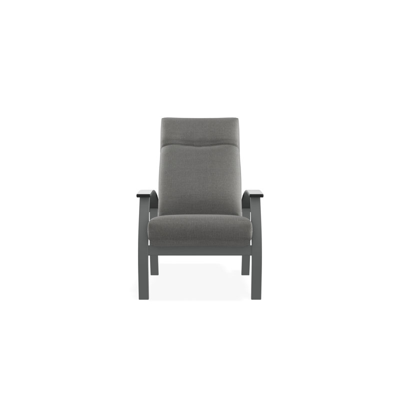 Chaise à dossier profond réglable en hauteur Belle Isle, Graphite, Toile de ramie nuage