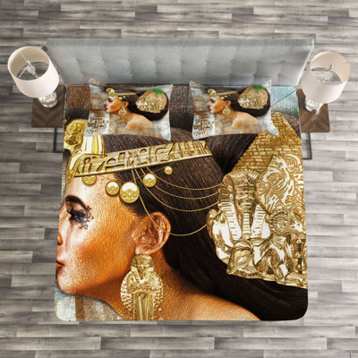 Adharsh Brown/Beige Microfibre Bedspread Set