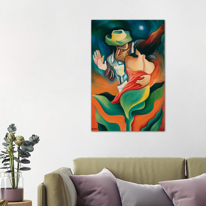 First Dance by Dixie Miguez - Wrapped Canvas Painting, 101.6 cm H x 66.04 cm W x 1.91 cm D