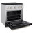 ZLINE 30 in. 4.2 cu. ft. Paramount Gas Range with 4 Burner Cooktop and Convection Gas Oven in Stainless Steel with Black Matte Door (SGR-BLM-30)