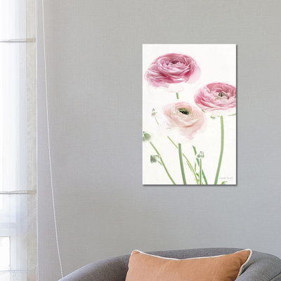 Light And Bright Floral VI by Elizabeth Urquhart - Wrapped Canvas Painting