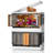 Michalyn 2 Clear Storage Bins with Lids Stackable Drawer 72L-1220858879