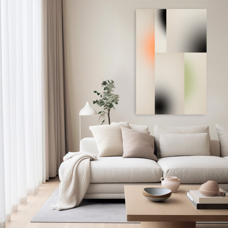 Dianajahns Fades 03 16X20, art mural contemporain abstrait, H 60 po x l 40 po