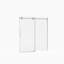 Porte de douche coulissante sans cadre | Acier inoxydable Glam | Conception de salle de bain moderne
