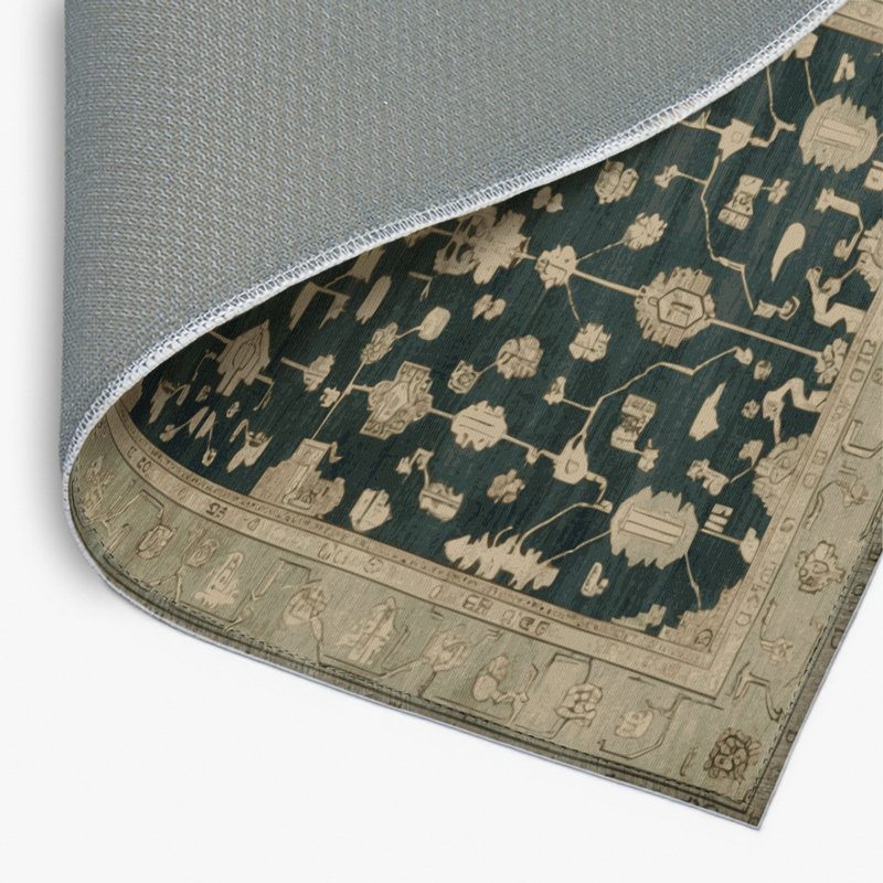 Tapis intérieur et extérieur brun Overdyed, Rectangulaire 2 pi x 3 pi