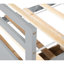 Lit simple avec tête de lit, pied de lit, lit gigogne et trois tiroirs de rangement, lit simple en bois de pin avec tête de lit, pied de lit, gris-913603761