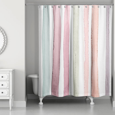 Newburn Striped Shower Curtain