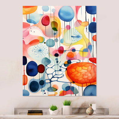Colorful Geometric Mid Century Shapes 3 - Geometric Metal Wall Art