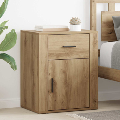 35cm W Manufactured Wood Bedside Table