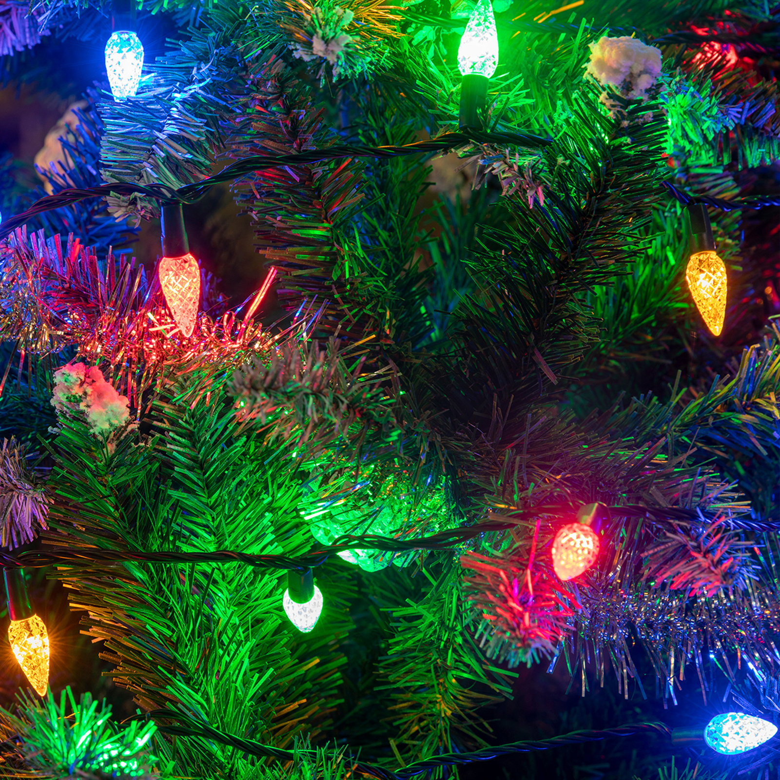 66' C6 LED Christmas String Lights, Multicolor