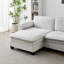Canapé de luxe en L rembourré en chenille avec repose-pieds-1730770640