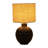 Neutral Textured Ceramic 18" Table Lamp, Round - 9" x 9" x 18"-1559025944