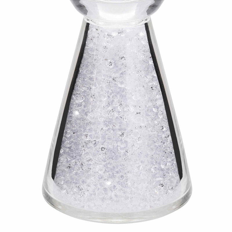 Crystal-Filled Stemless Martini Glass Set of 6