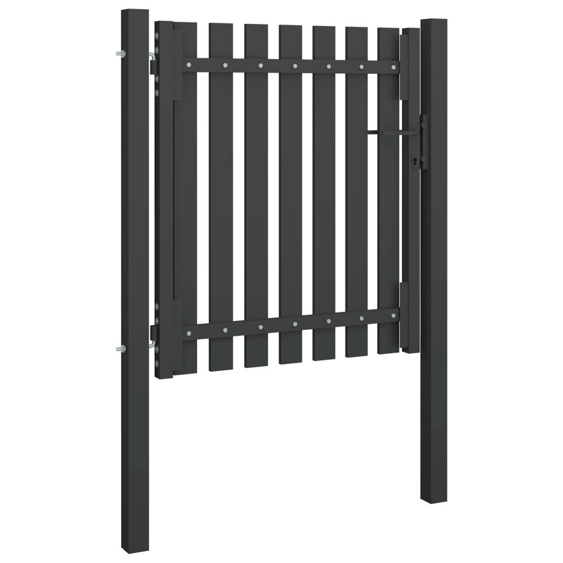 Parchure Anthracite Metal Gate, 125cm H x 99.06cm W