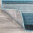 Angeal Gradient Ticking Striped Blue/Navy Rug-1370290005