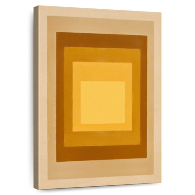 Concentric Squares in Golden Ochre