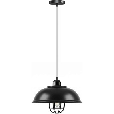 1 - Light Black Caged Pendant
