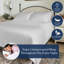 Delara GOTS Certified 100% Organic Cotton Percale Duvet Cover Set - 400 Thread Count, Smooth & Breathable-101810827-103975757