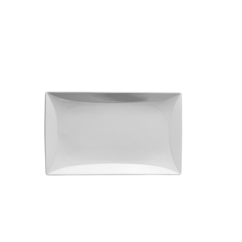 Oneida Hospitality Nexus Porcelain Rectangular Platter, 1" H x 11.4" W x  6.9" D