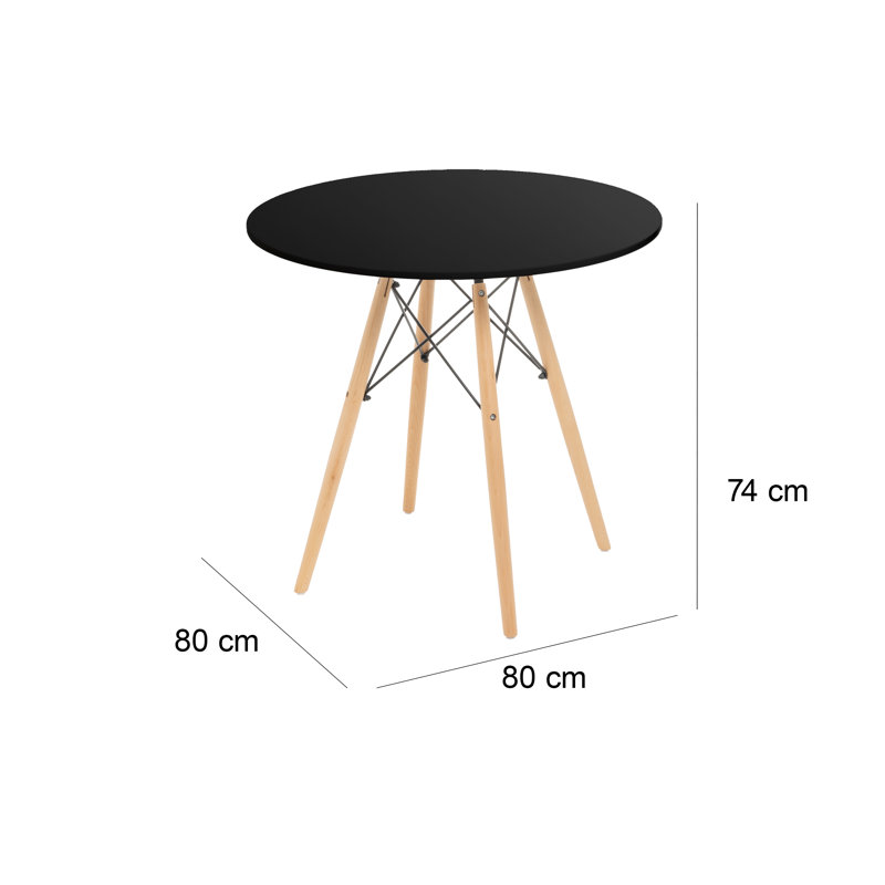 Zakary Beech Solid Wood Base Dining Table