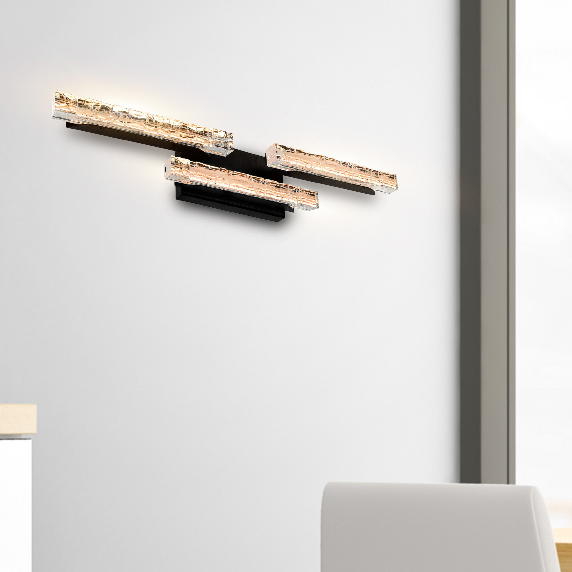 Morgan Daviau Vetoed 4 Plaster Shades for Her Toronto Apartment Before ... - Textured Apartment Vanity Light Design