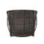 Fauteuil de patio en osier Cozy-2085648030