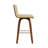 26” Faux Leather Wooden Swivel Bar Stool-938061273