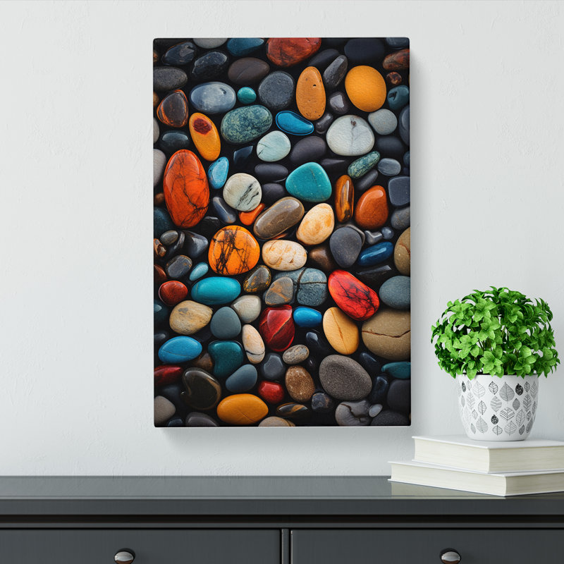 Pebbles Action No.3 - Print, 50cm H x 35cm W x 3cm D