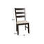 Chaise en bois à dossier à lattes Arboleya (4) et banc en tissu