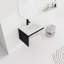 Ensemble de meuble-lavabo mural flottant 24 po avec lavabo en céramique et porte d'armoire à fermeture en douceur