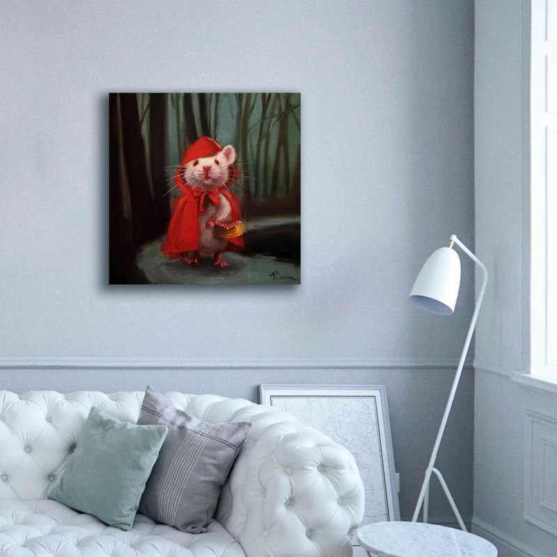 «Little Red» par Lucia Heffernan, H 37 po x l 37 po x P 1,5 po