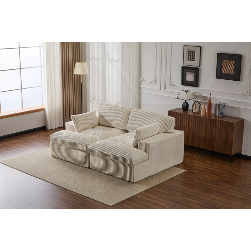 Double chaise longue d'intérieur, Blanc