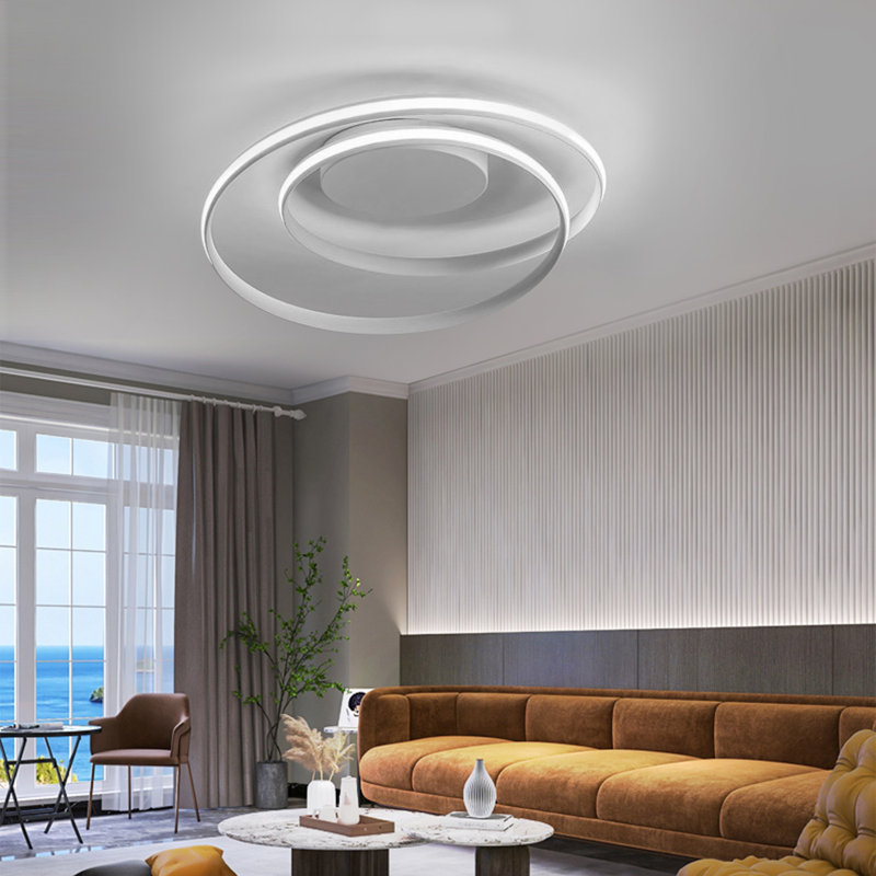 Chali LED Semi Flush Mount, White
