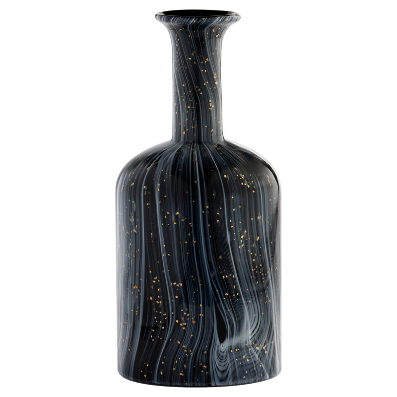 Infinity Handmade Glass Table Vase, 13.5" H x 6" W x 6" D