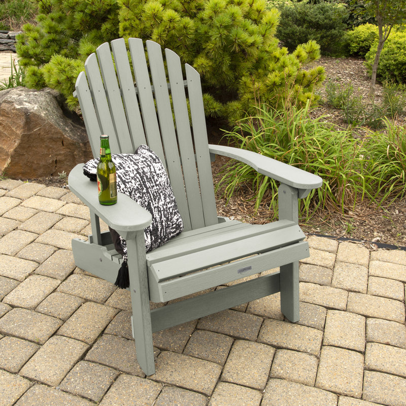 Chaise Adirondack en plastique Federigo, Eucalyptus