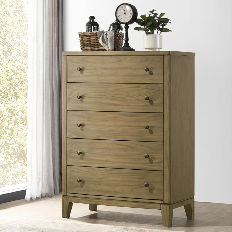 Commode à 5 tiroirs pour chambre à coucher