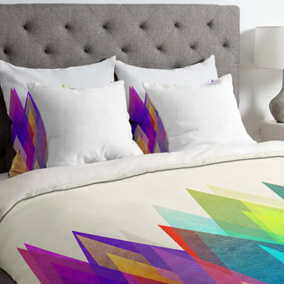 Elisabeth Fredriksson Glam Geometric Shapes Duvet Cover