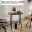 Round Metal Base Dining Table