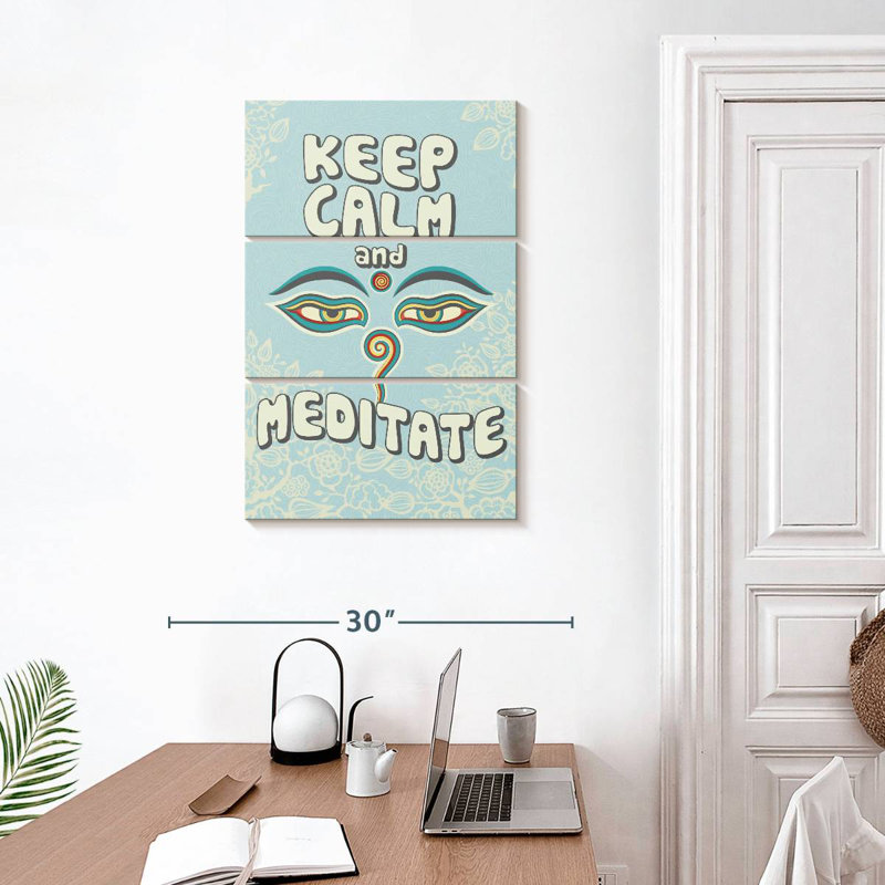 Tergel Keep Calm Mediter, H 32 po x l 20 po